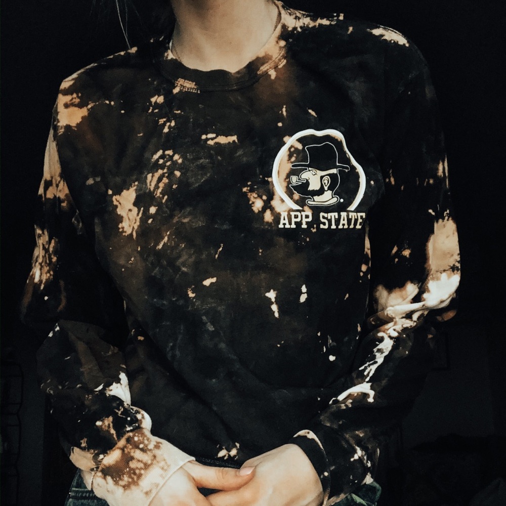 App State Vintage Bleached Longsleeve Tee